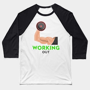 Working Out Baseball T-Shirt